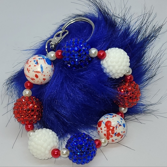 RHINESTONE AMERICANA WRISTLET KEYCHAIN!! 🇺🇲 - Picture 3 of 7